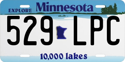 MN license plate 529LPC