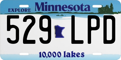 MN license plate 529LPD