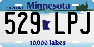 MN license plate 529LPJ