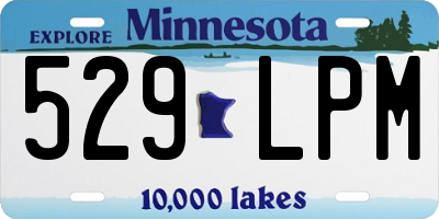 MN license plate 529LPM