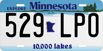 MN license plate 529LPO