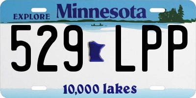 MN license plate 529LPP