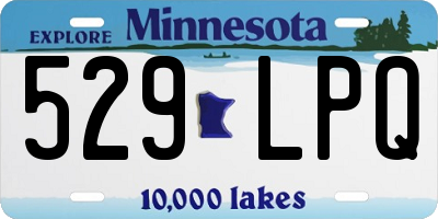 MN license plate 529LPQ