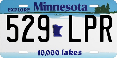 MN license plate 529LPR