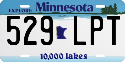MN license plate 529LPT