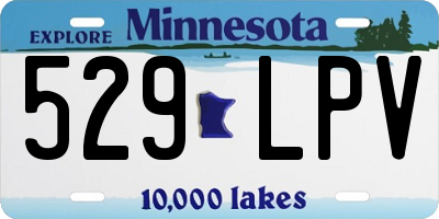 MN license plate 529LPV