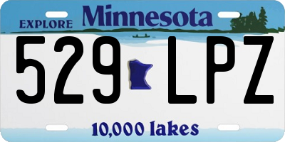 MN license plate 529LPZ
