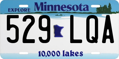 MN license plate 529LQA