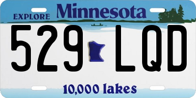 MN license plate 529LQD