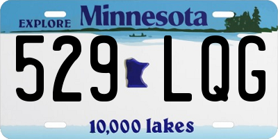 MN license plate 529LQG