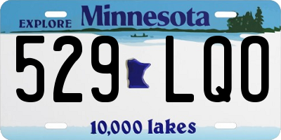 MN license plate 529LQO