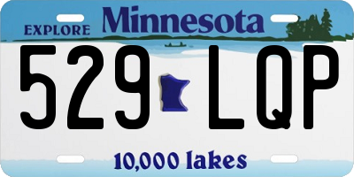 MN license plate 529LQP