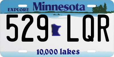 MN license plate 529LQR