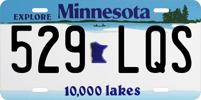 MN license plate 529LQS