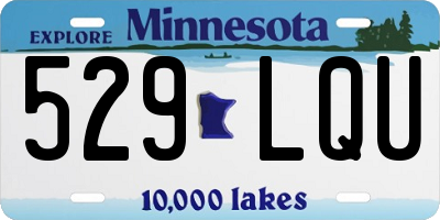 MN license plate 529LQU