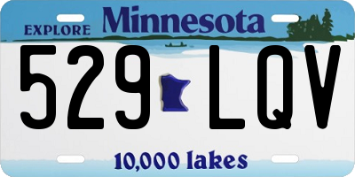MN license plate 529LQV