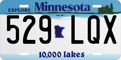 MN license plate 529LQX