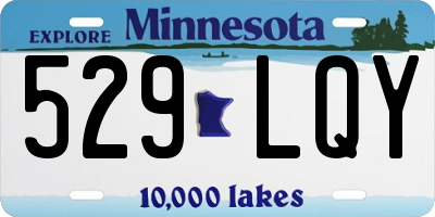 MN license plate 529LQY