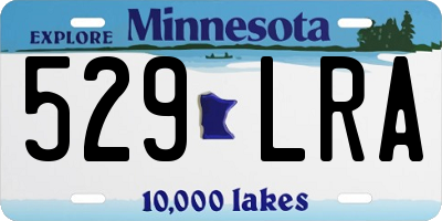 MN license plate 529LRA