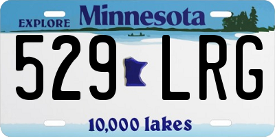 MN license plate 529LRG