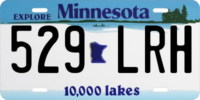 MN license plate 529LRH