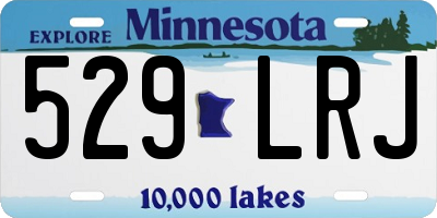 MN license plate 529LRJ