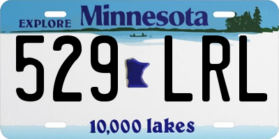 MN license plate 529LRL