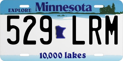 MN license plate 529LRM