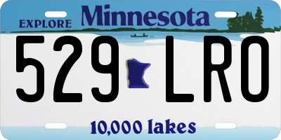 MN license plate 529LRO
