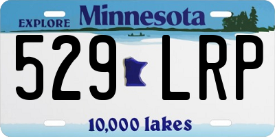MN license plate 529LRP