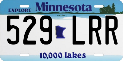 MN license plate 529LRR