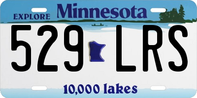 MN license plate 529LRS