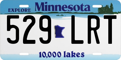 MN license plate 529LRT