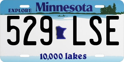 MN license plate 529LSE
