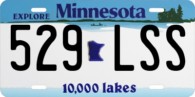 MN license plate 529LSS