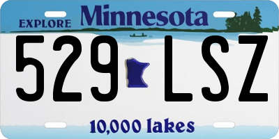 MN license plate 529LSZ