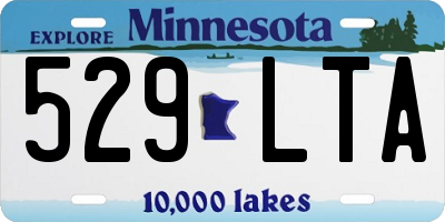 MN license plate 529LTA