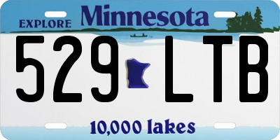 MN license plate 529LTB