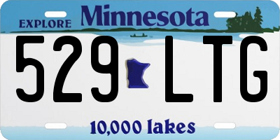 MN license plate 529LTG