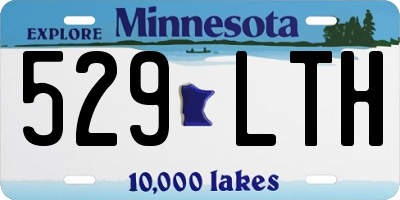MN license plate 529LTH