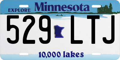 MN license plate 529LTJ