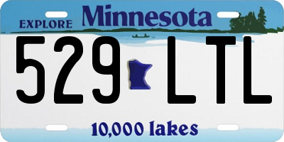 MN license plate 529LTL