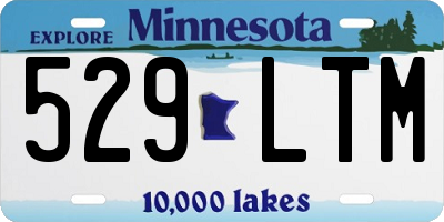 MN license plate 529LTM