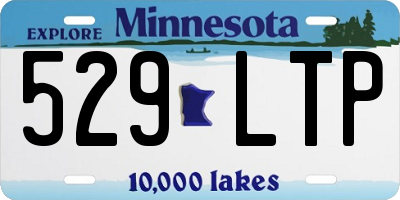 MN license plate 529LTP