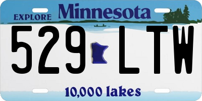 MN license plate 529LTW