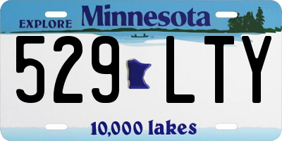 MN license plate 529LTY