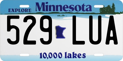 MN license plate 529LUA