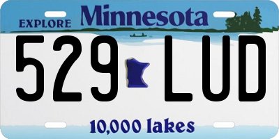 MN license plate 529LUD