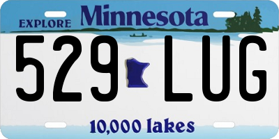 MN license plate 529LUG