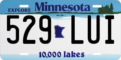 MN license plate 529LUI